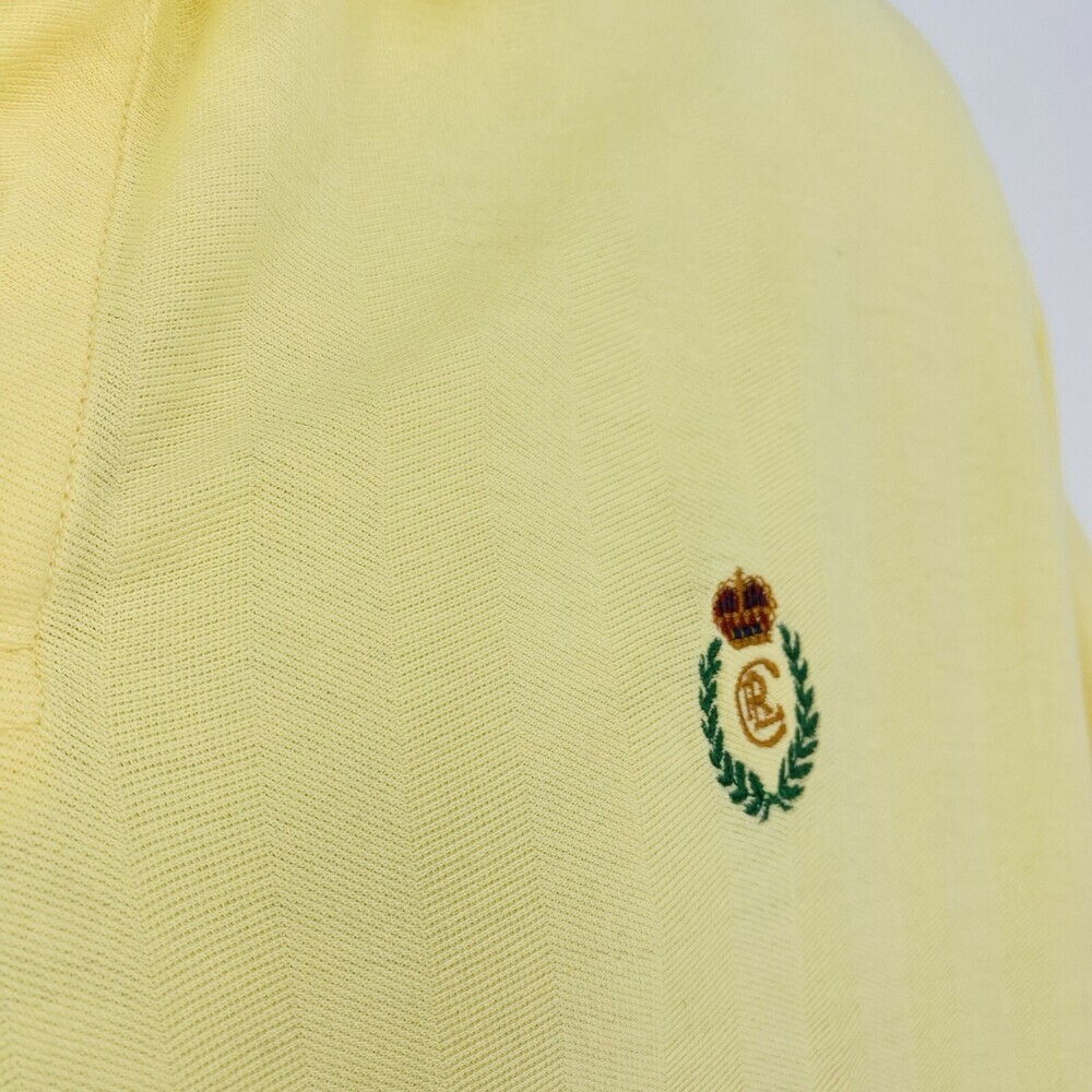 Vintage Ralph Lauren Chaps Yellow 100% Cotton Short Sleeve Polo Shirt Medium - Picture 3 of 7